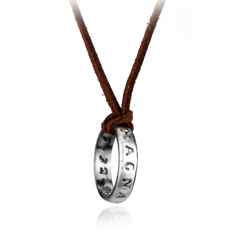 Vintage Necklace - ゲームアニメレザーチェーンリングネックレスキャラクターネイサンドレイクコスプレヴィンテージ個性ペンダントジュエリーアクセサリー用