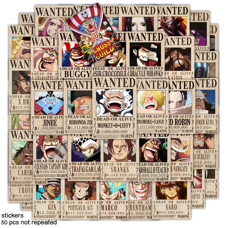 Vintage Collectible Items - アニメ ルフィ ギア5 ワンピース 指名手配ポスター 四皇