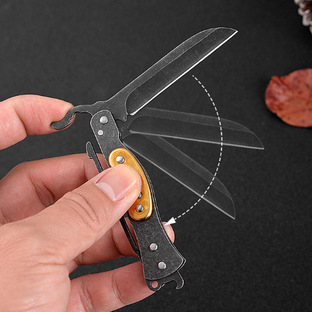 ヴィンテージスタイルの折りたたみ式ポケットユーティリティツー - Vintage Collectible Knife のレビューと価格