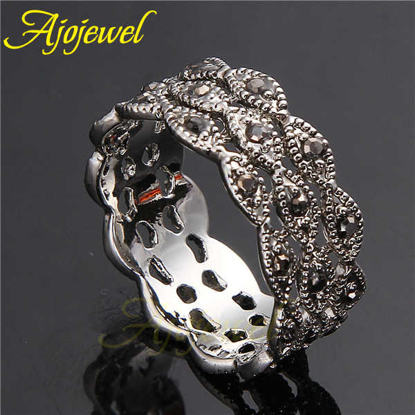 女性のためのAjojewel-3レベルのラインストーンリング - Vintage Collectible Items のレビューと価格