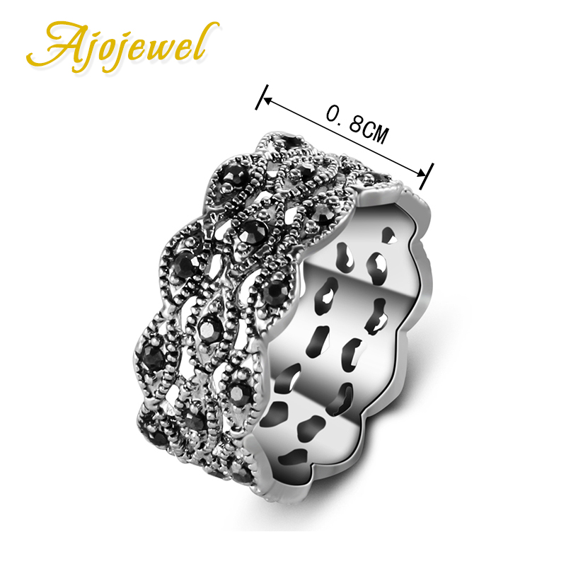 女性のためのAjojewel-3レベルのラインストーンリング - Vintage Collectible Items のレビューと価格
