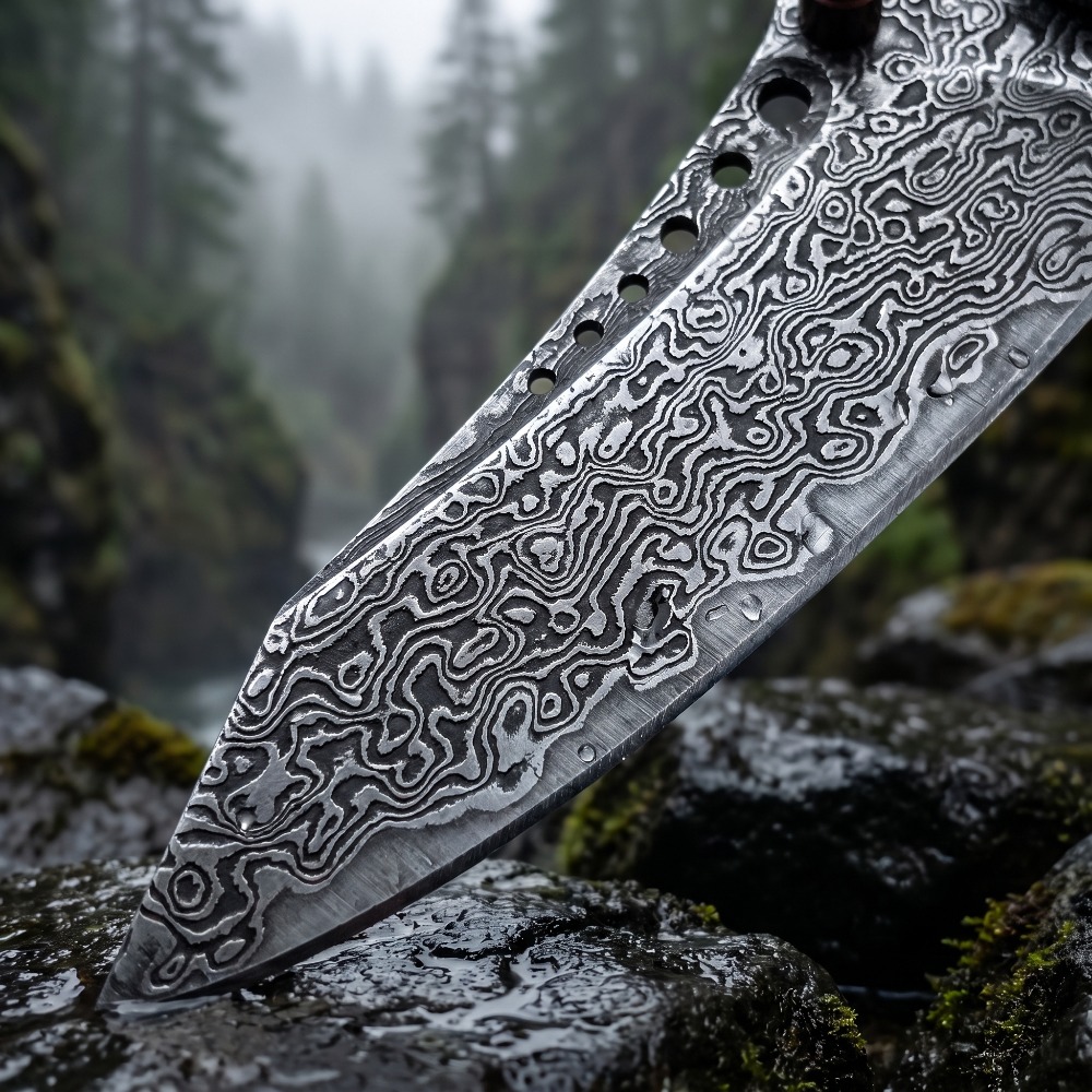 高硬度ダマスカス模様折りたたみナイフ、ヴィンテージ装飾コレク - Vintage Collectible Knife のレビューと価格