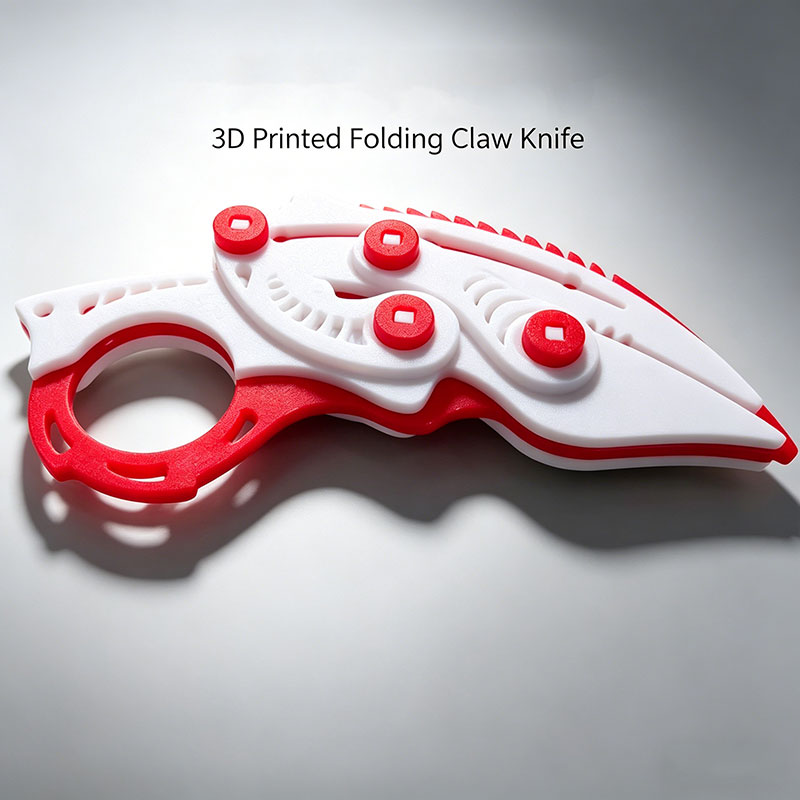 3Dプリント重力折りたたみ式爪型ナイフ、カラビットフィジェッ - Vintage Collectible Knife のレビューと価格