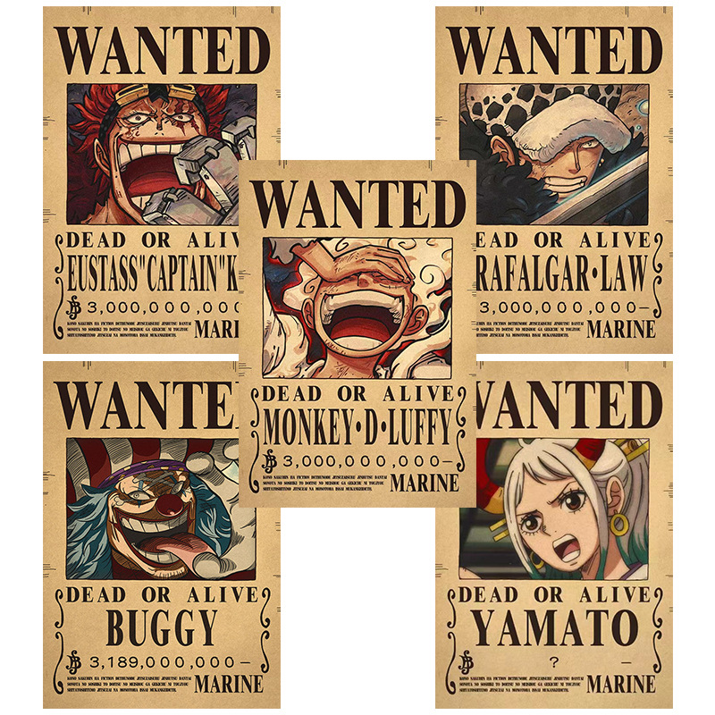 アニメ ルフィ ギア5 ワンピース 指名手配ポスター 四皇  - Vintage Collectible Items のレビューと価格