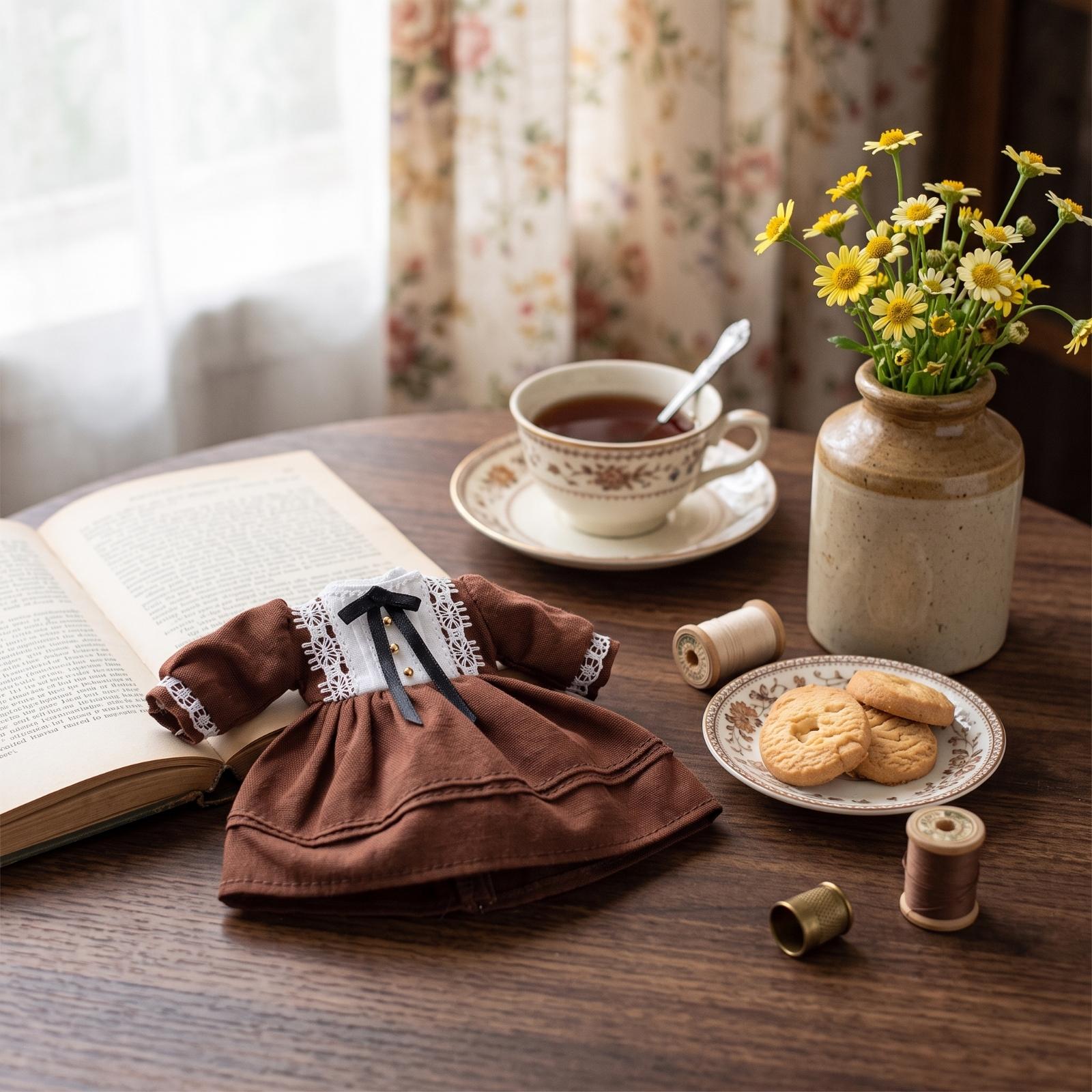 1/12スケール ドールハウス用衣装 ヴィンテージ長袖レース - Vintage Collectible Clothing のレビューと価格