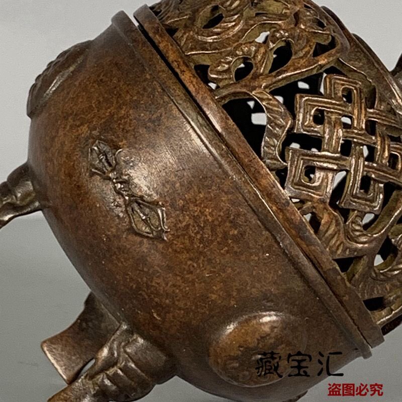 ヴィンテージ古物コレクション 中空吉祥蓮香炉 中国の田舎から - Vintage Collectible Items のレビューと価格