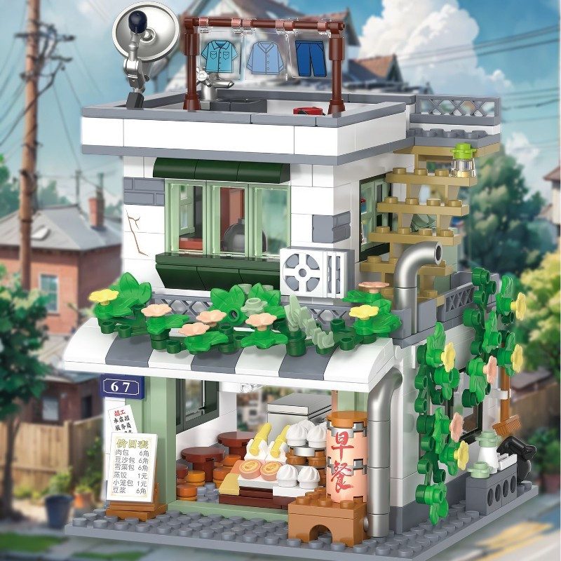 ミニストリートヴィンテージデパートビルディングブロックレトロ - Vintage Collectible Stores のレビューと価格