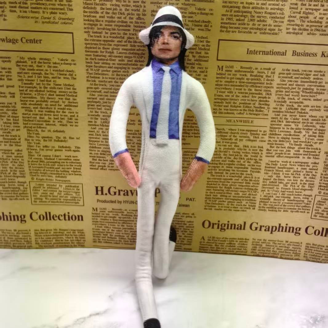 ヴィンテージMJマイケル・ジャクソンコスプレ小道具人形曲げら - Vintage Things Collection のレビューと価格