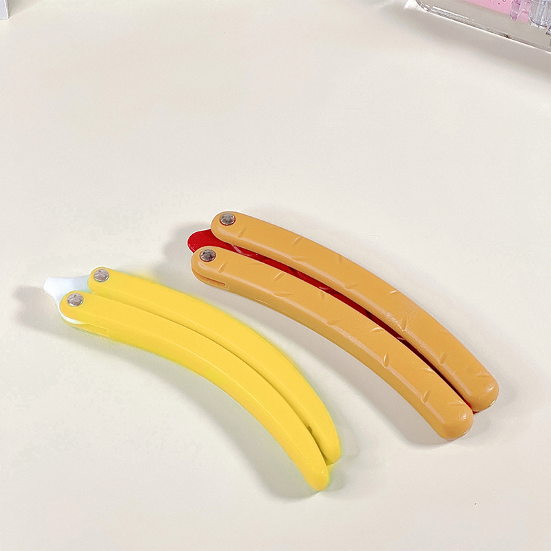 3D印刷重力ホットドッグバタフライナイフ、バナナ皿ナイフ、プ - Vintage Collectible Knife のレビューと価格
