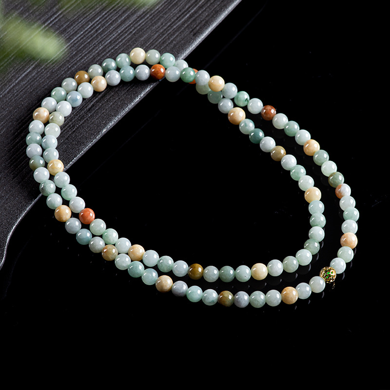 ビルマ翡翠ビーズブレスレットネックレス本物のジュエリーチャー - Vintage Necklace のレビューと価格