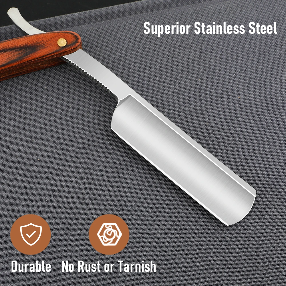 1Pc ヴィンテージビッグサイズストレートエッジ理容かみそり - Vintage Collectible Knife のレビューと価格