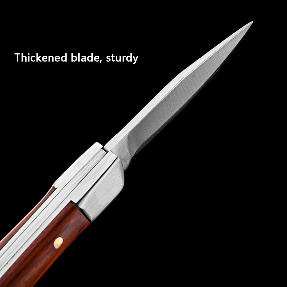 ヴィンテージ曲木ハンドル折りたたみポケットナイフ 2 色オプ - Vintage Collectible Knife のレビューと価格