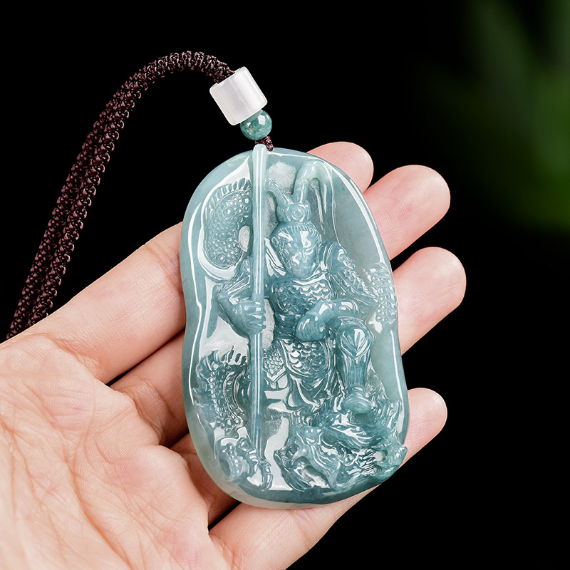 ビルマ翡翠猿王ペンダントネックレスヴィンテージ高級ギフト女性 - Vintage Necklace のレビューと価格